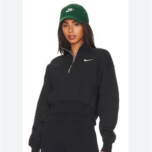 Women's Nike Fleece Quarter Zip Crop